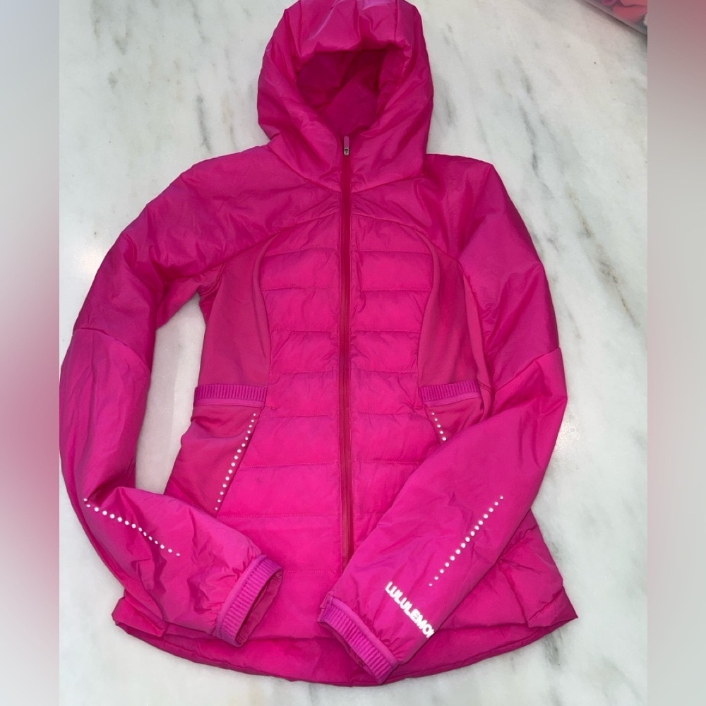 Lululemon sonic pink down for it all jacket size 2